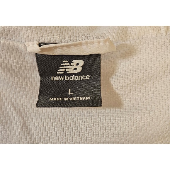 New Balance Womens White Iridescent Holographic Hooded Windbreaker Jacket Large - Picture 4 of 10